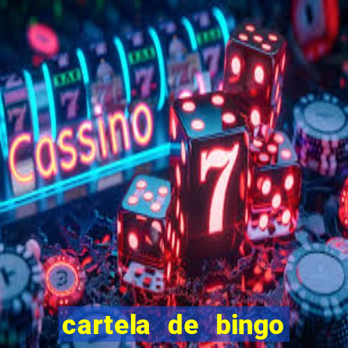 cartela de bingo pra imprimir